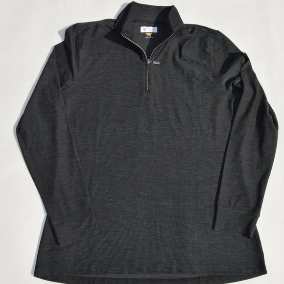 Greg Norman Women's Utility 1/4 Zip Color BLACK HEATHER Size M (New). - Picture 2 of 9